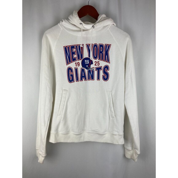 Nike New York NY Giants NFL 1925 Men's Medium Hoodie Sweatshirt White *Stains* - Picture 1 of 13